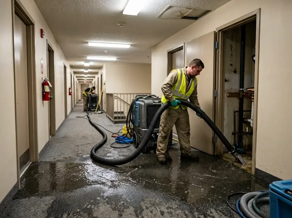 multi-unit-apartment-hallway-f-005 — frequently asked questions, Emergency Burst Pipe Water Extraction & Removal in East Hig…